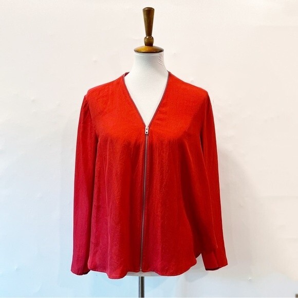 Rag & Bone Vanessa Top Jacket Red Zip Medium NEW NWT - Picture 2 of 12